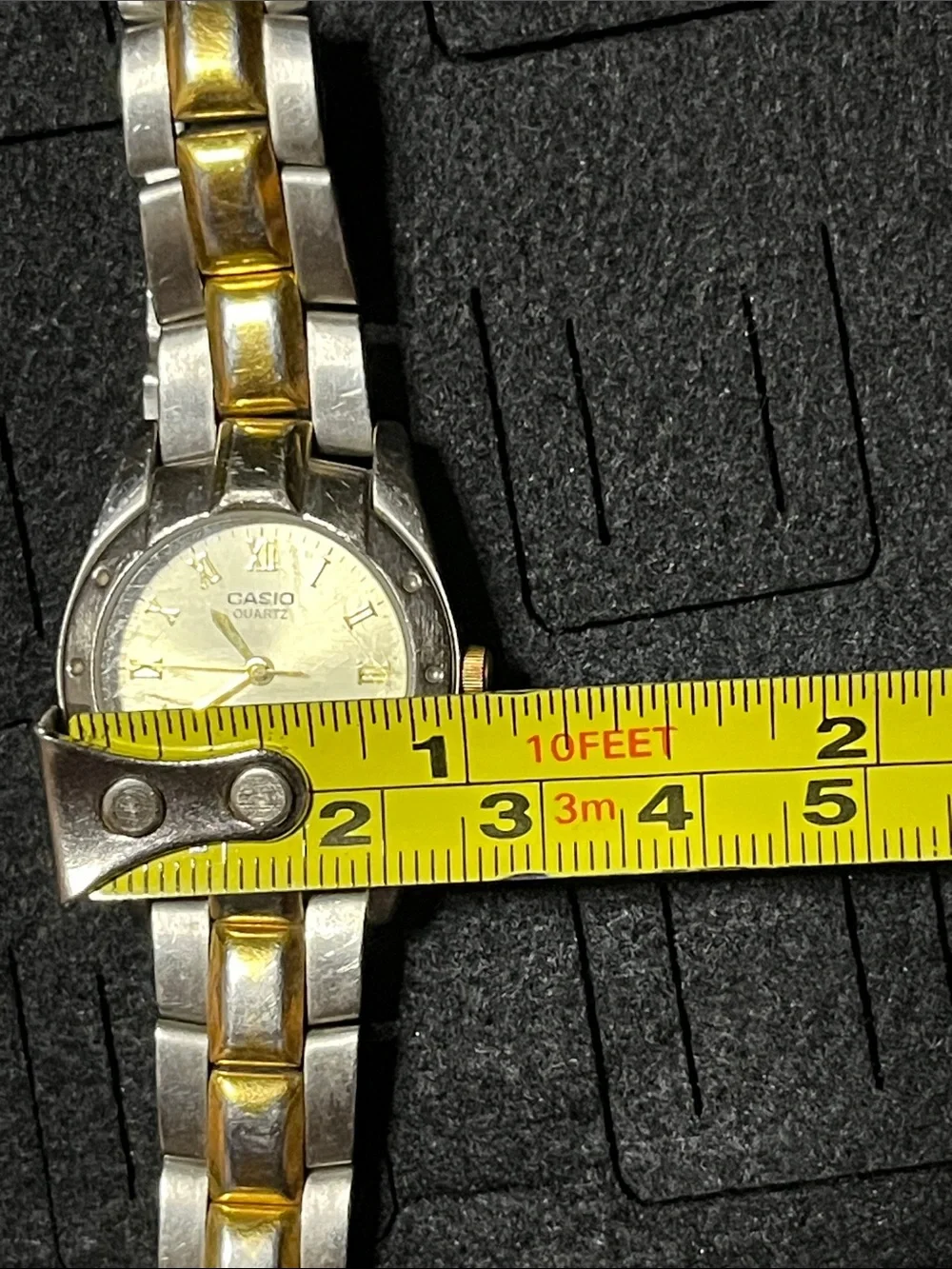 Casio Two-Tone Gold and Silver Ladies Bracelet Watch